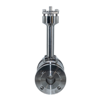 Кран криогенный шаровый фланцевый двусоставной нержавеющий (2PC), AISI304 DN40 (1_1/2"), (CF8), PN40