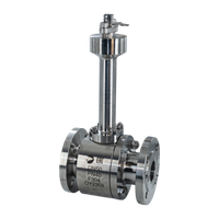 Кран криогенный шаровый фланцевый двусоставной нержавеющий (2PC), AISI304 DN50 (2"), (CF8), PN40