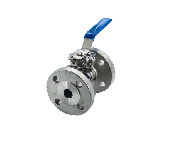 Кран шаровый фланцевый под привод нержавеющий (2PC), AISI304 DN20 (3/4"), (CF8), PN40