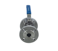 Кран шаровый фланцевый под привод нержавеющий (2PC), AISI304 DN25 (1"), (CF8), PN40