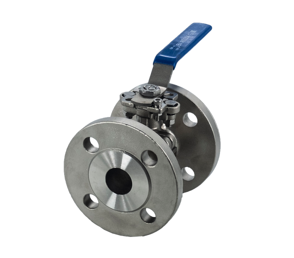 Кран шаровый фланцевый под привод нержавеющий (2PC), AISI304 DN32 (1_1/4"), (CF8), PN40