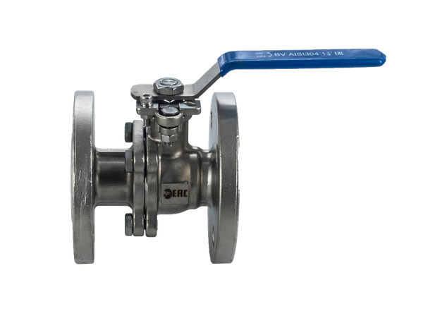 Кран шаровый фланцевый под привод нержавеющий (2PC), AISI304 DN32 (1_1/4"), (CF8), PN40