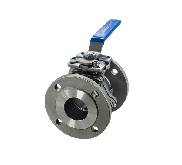 Кран шаровый фланцевый под привод нержавеющий (2PC), AISI304 DN65 (2_1/2"), (CF8), PN40