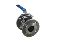 Кран шаровый фланцевый под привод нержавеющий (2PC), AISI304 DN65 (2_1/2"), (CF8), PN40