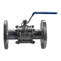 Кран шаровый фланцевый трехсоставной нержавеющий (3PC), AISI304 DN50 (2"), (CF8), PN16