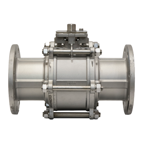 Кран шаровый фланцевый под привод нержавеющий (3PC), AISI304 DN 150 (6"), (CF8), PN16