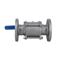 Кран шаровый фланцевый под привод нержавеющий (3PC), AISI316TI DN80 (3"), PN40