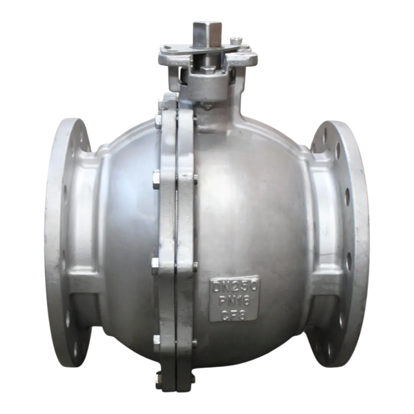 Кран шаровый фланцевый под привод нержавеющий (2PC), AISI304 DN 250 (10"), (CF8), PN16