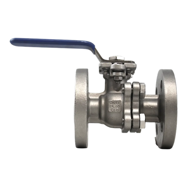 Кран шаровый фланцевый под привод нержавеющий (2PC), AISI304 DN15 (1/2"), (CF8), PN40