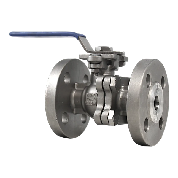 Кран шаровый фланцевый под привод нержавеющий (2PC), AISI316 DN15 (1/2"), (CF8M), PN40