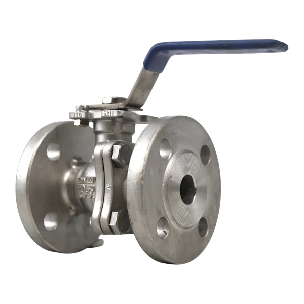 Кран шаровый фланцевый под привод нержавеющий (2PC), AISI316 DN20 (3/4"), (CF8М), PN40