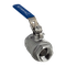 Кран шаровый муфтовый двусоставной с фиксатором нержавеющий (2PC), AISI304 DN40 (1_1/2"), (CF8),PN40