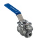 Кран шаровый трехходовой (L-тип) нержавеющий, AISI316 DN 8 (1/4"), (CF8M), PN40