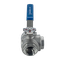 Кран шаровый трехходовой (T-тип) нержавеющий, AISI316 DN32 (1_1/4"), (CF8M), PN40