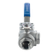 Кран шаровый трехходовой (T-тип) нержавеющий, AISI316 DN40 (1_1/2"), (CF8M), PN40