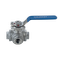 Кран шаровый трехходовой (T-тип) нержавеющий, AISI304 DN10 (3/8"), (CF8), PN64