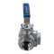 Кран шаровый трехходовой (T-тип) нержавеющий, AISI304 DN32 (1_1/4"), (CF8), PN40