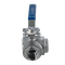 Кран шаровый трехходовой (T-тип) нержавеющий, AISI304 DN40 (1_1/2"), (CF8), PN40