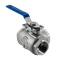 Кран шаровый трехходовой (T-тип) нержавеющий, AISI304 DN50 (2"), (CF8), PN40