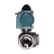 Кран шаровый трёхходовой T-тип, AISI304 DN32 (1_1/4"), с односторонним пневмоприводом AT52S