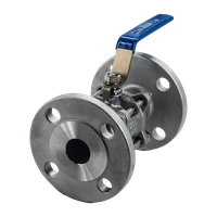 Кран шаровый фланцевый трехсоставной нержавеющий (3PC), AISI304 DN32 (1_1/4"), (CF8), PN40