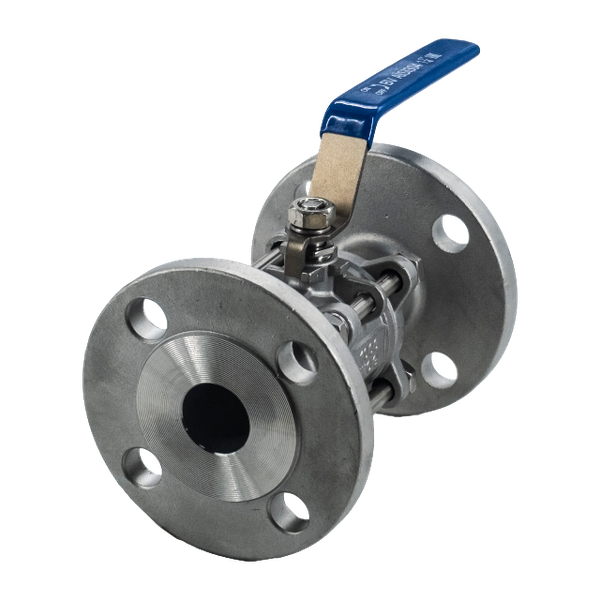 Кран шаровый фланцевый под привод нержавеющий (3PC), AISI304 DN32 (1_1/4"), (CF8), PN40