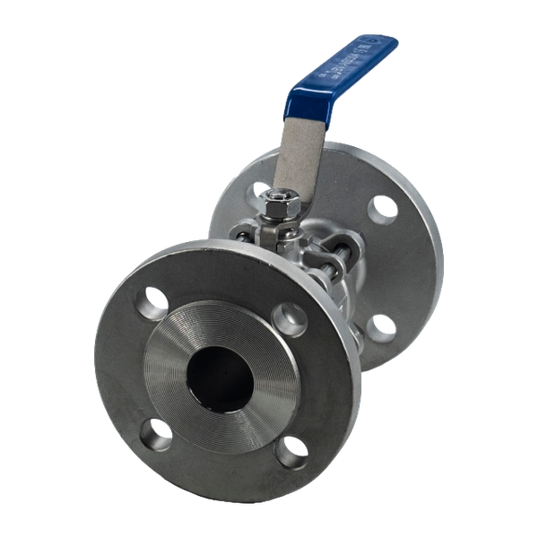 Кран шаровый фланцевый трехсоставной нержавеющий (3PC), AISI304 DN40 (1_1/2"), (CF8), PN40