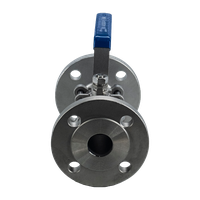 Кран шаровый фланцевый трехсоставной нержавеющий (3PC), AISI304 DN40 (1_1/2"), (CF8), PN40