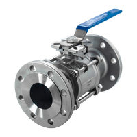 Кран шаровый фланцевый под привод нержавеющий (3PC), AISI316TI DN 150 (6"), PN40