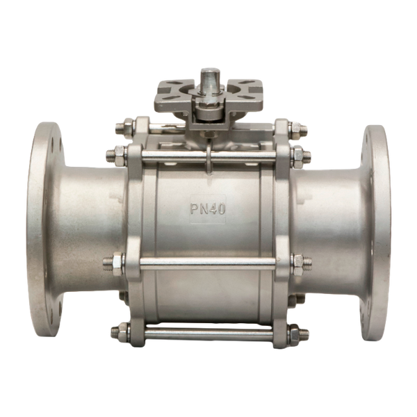 Кран шаровый фланцевый под привод нержавеющий (3PC), AISI316TI DN 125 (5"), PN40