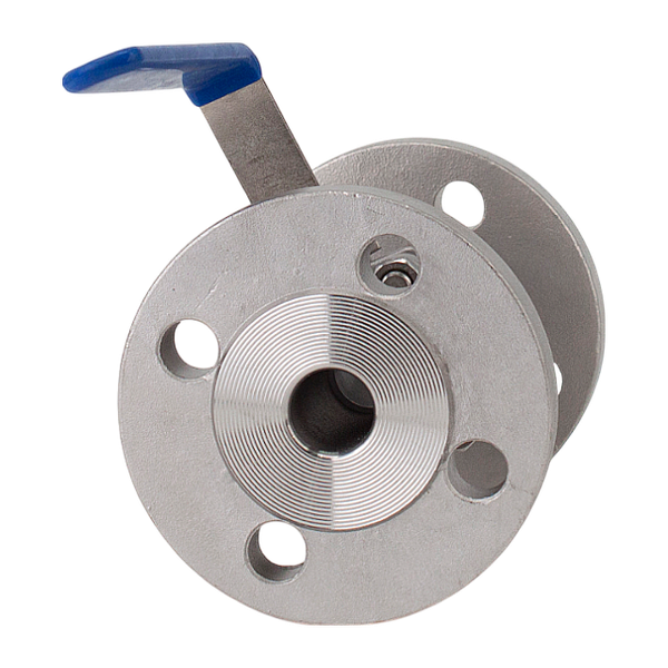 Кран шаровый фланцевый трехсоставной нержавеющий (3PC), AISI304 DN20 (3/4"), (CF8), PN40