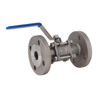 Кран шаровый фланцевый трехсоставной нержавеющий (3PC), AISI304 DN25 (1"), (CF8), PN40