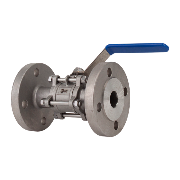 Кран шаровый фланцевый трехсоставной нержавеющий (3PC), AISI304 DN25 (1"), (CF8), PN40