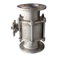 Кран шаровый фланцевый под привод нержавеющий (3PC), AISI316 DN 125 (5"), (CF8M), PN16