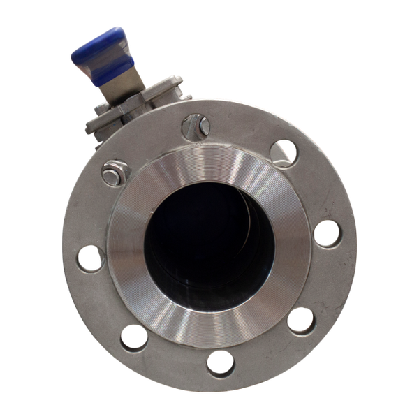 Кран шаровый фланцевый под привод нержавеющий (3PC), AISI304 DN100 (4"), (CF8), PN40