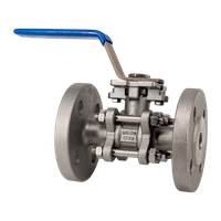 Кран шаровый фланцевый под привод нержавеющий (3PC), AISI316TI DN15 (1/2"), PN40