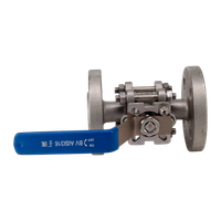 Кран шаровый фланцевый под привод нержавеющий (3PC), AISI316TI DN15 (1/2"), PN40