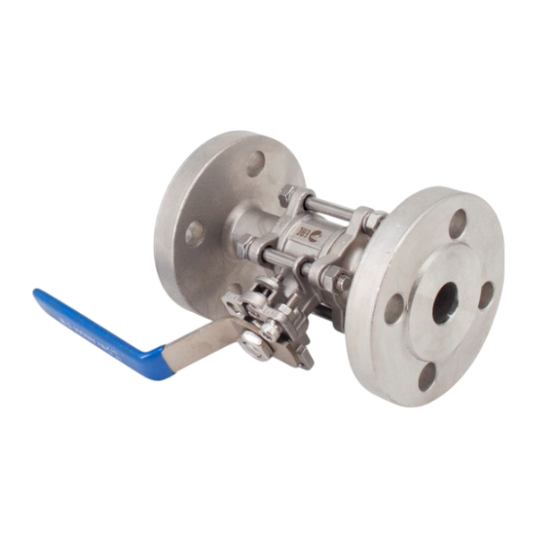 Кран шаровый фланцевый под привод нержавеющий (3PC), AISI316TI DN20 (3/4"), PN40
