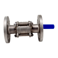 Кран шаровый фланцевый под привод нержавеющий (3PC), AISI304 DN40 (1_1/2"), (CF8), PN40