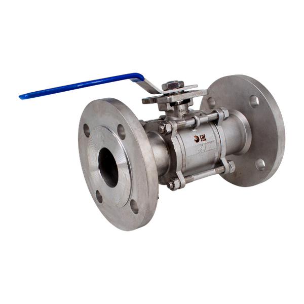Кран шаровый фланцевый под привод нержавеющий (3PC), AISI304 DN50 (2"), (CF8), PN16