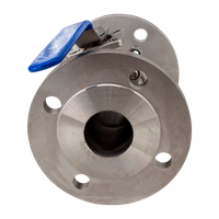 Кран шаровый фланцевый под привод нержавеющий (3PC), AISI304 DN50 (2"), (CF8), PN16