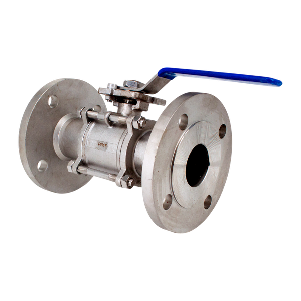 Кран шаровый фланцевый под привод нержавеющий (3PC), AISI304 DN50 (2"), (CF8), PN16