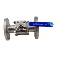 Кран шаровый фланцевый под привод нержавеющий (3PC), AISI304 DN50 (2"), (CF8), PN16