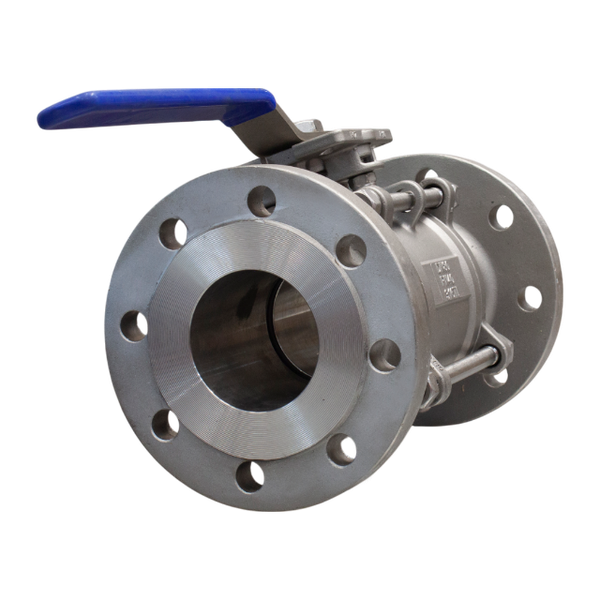 Кран шаровый фланцевый под привод нержавеющий (3PC), AISI304 DN80 (3"), (CF8), PN40