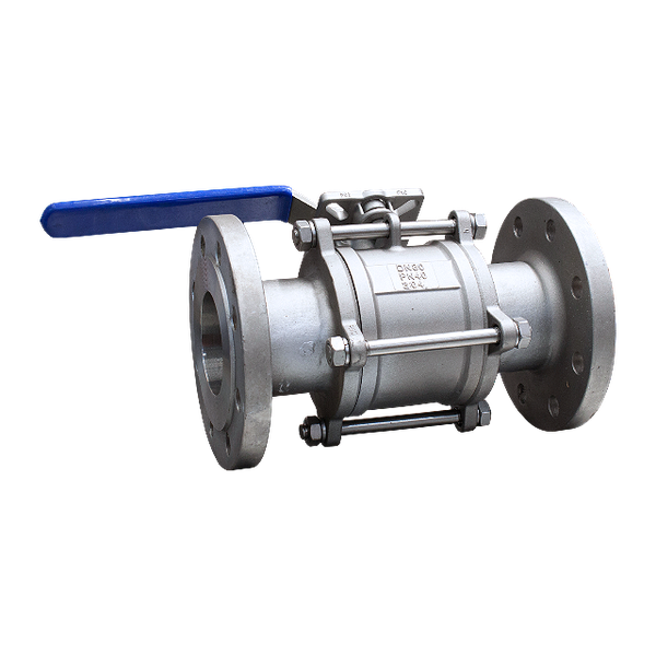 Кран шаровый фланцевый под привод нержавеющий (3PC), AISI304 DN80 (3"), (CF8), PN40