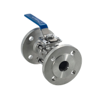 Кран шаровый фланцевый под привод нержавеющий (3PC), AISI304 DN65 (2_1/2"), (CF8), PN40