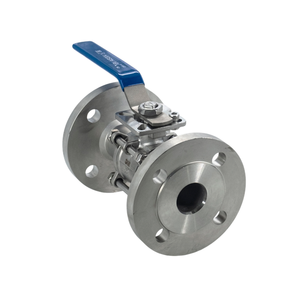 Кран шаровый фланцевый под привод нержавеющий (3PC), AISI304 DN65 (2_1/2"), (CF8), PN40