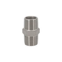 Ниппель резьбовой нержавеющий, AISI304 DN15 (1/2"), (CF8), PN16