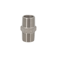 Ниппель резьбовой нержавеющий, AISI316 DN15 (1/2"), (CF8M), PN16