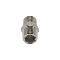 Ниппель резьбовой нержавеющий, AISI316 DN15 (1/2"), (CF8M), PN16